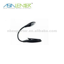 Promotion led book light led flexible book light with clip